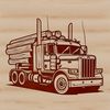 Heavy Duty Transportation Vehicle A large truck with multiple axles and a cargo bed, designed for heavy-duty transportation.