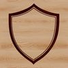 A detailed vector illustration of a shield with a classic design.