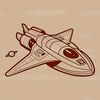 Free Clipart of a Spaceship in Space A detailed vector illustration of a spaceship in space.