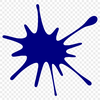 Stylized Digital Splatter Shape A stylized digital representation of a splat, suitable for vector graphics.