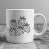 A high-quality digital illustration of a strawberry, ideal for use in graphic design projects.