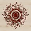Vibrant Sunflower Blooms A detailed illustration of a sunflower in full bloom, suitable for vector graphics and digital design.