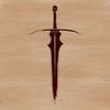 Intricate Sword Vector Design Illustration of a medieval-style sword with intricate details, suitable for cutting machines or vector design.