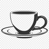 Free Digital Teacup Clip Art A detailed digital illustration of a teacup, suitable for use in crafting and design projects.