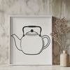Beautiful Teapot Illustration SVG Teapot design illustration in vector format, ideal for cutting machine projects.