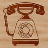 Geometric Telephone Design SVG A simple telephone design made from geometric shapes and lines, ideal for vector art projects.