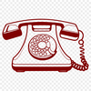 Vintage Cordless Phone Illustration A simple illustration of a telephone with a cordless design.