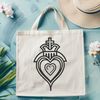 Beautiful Symbol of Faith SVG Design Vector illustration of the Sacred Heart symbol, suitable for various designs and crafts.