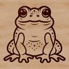 A digital illustration of a toad in a naturalistic style.