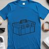 Toolbox Essentials Vector Graphics An open toolbox filled with a variety of hand tools and equipment.