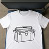 Toolbox Graphic SVG File An SVG graphic representation of a toolbox, ideal for DIY projects and craft designs.