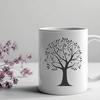 Vector Tree Illustration for Design Projects A stylized illustration of a tree with branches and foliage, suitable for vector design and commercial or personal use.