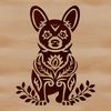 Ornate Welsh Corgi Illustration A digital illustration of a sitting Welsh Corgi in an ornate style.