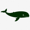 An SVG graphic of a large marine mammal with intricate details designed for cutting machines and crafting.