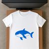 Illustrated Whale Design A detailed illustration of a whale in vector format, suitable for commercial and personal use.