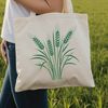 Beautiful Wheat Plant Silhouette A simple vector illustration of a wheat plant, ideal for use in graphic designs.