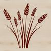 A detailed vector illustration of wheat, ideal for digital designs.