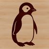 Vector illustration of a penguin in its natural habitat.