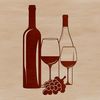 An illustration of a wine glass filled to the brim with liquid, set against a simple background.