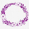 Whimsical Floral Wreath SVG Cutout A floral design in the shape of a circular wreath, suitable for cutting machines like Cricut.