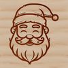 Christmas Character Illustration Vector Illustrative image of Father Christmas's head in vector format.
