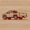 Beautiful SVG Pickup Truck Graphics A detailed illustration of a pickup truck, suitable for vector design and cutting machine applications.