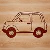Beautiful Vehicle Vector Graphic A 2D vector graphic illustration of a vehicle, suitable for editing in Adobe Illustrator or other design software.