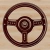Beautiful Vehicle Steering Wheel Clip Art A high-resolution SVG illustration of a steering wheel, suitable for digital cutting machines and vector design.