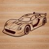 A high-speed vehicle with sleek design, ideal for vector art projects.