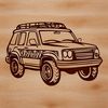 A digital illustration of a vehicle, created as a vector graphic.