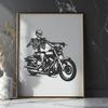 Stunning Motorcycle Stencil - Free DXF