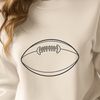 Stylized American Football Illustration A stylized illustration of an American football, suitable for vector art projects.