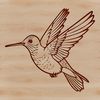 A vibrant illustration of a hummingbird in mid-flight, showcasing its iridescent feathers and distinctive beak.