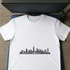 Urban Dreams SVG Vector Art Illustrated city skyline in vector format for graphic design projects.