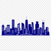 Vibrant Cityscape Illustration A stylized city skyline illustration created in vector format.