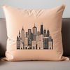 Modern Urban Landscape SVG Design An abstract design featuring a collection of buildings in a modern urban landscape.