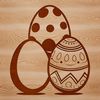Decorative Easter Icon in Vector Format A digitally created Easter egg in a vector format.