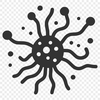 Microscopic life form in SVG format Illustration of a single cell bacteria in vector format.