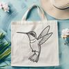Hummingbird Vector Graphic Design Free Download A stylized illustration of a hummingbird in flight, created as a vector graphic.