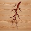 Illustrative lightning bolt vector graphic for design and crafting projects.