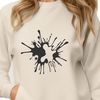Abstract Vector Splatter Art A colorful, abstract splat shape in vector design format.