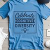 Neurodiversity quotes vector artwork featuring inspirational phrases on a clean background.