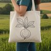 Root Veggie Graphic Design A vector graphic illustration of a single radish root vegetable.