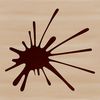A colorful splat shape in vector design format, suitable for clip art and cutting machine projects.