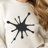 Free SVG Clip Art Splat Design A colorful splat shape designed as a digital graphic.