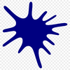 Free SVG Illustration of a Splashy Design Element A stylized illustration of a splat shape with rounded edges, suitable for vector design applications.