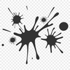 Beautiful Vector Splat Graphics A stylized illustration of a splat shape, suitable for vector graphics and cutting machine designs.