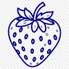 High-Quality Strawberry Graphic Clip Art A high-resolution illustration of a strawberry, suitable for use in graphics design projects.