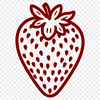 Delicious Strawberry Vector Graphics A high-quality vector illustration of a strawberry fruit.
