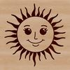 Bright Solar Icon An iconographic representation of the sun in vector format.